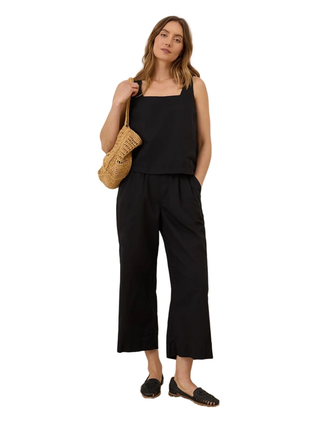 Pact Canopy Linen Blend Pleated Trouser